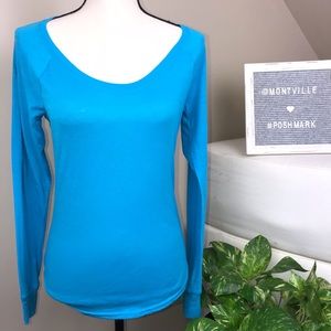 Victoria’s Secret PINK XS Long Sleeve Tee Aqua